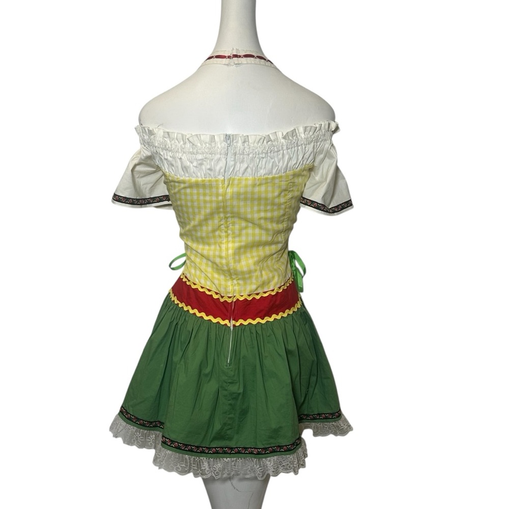 Forplay M / L Frauline Oktoberfest Beer Wench Costume Bavarian Maid Garden Girl - Picture 3 of 10